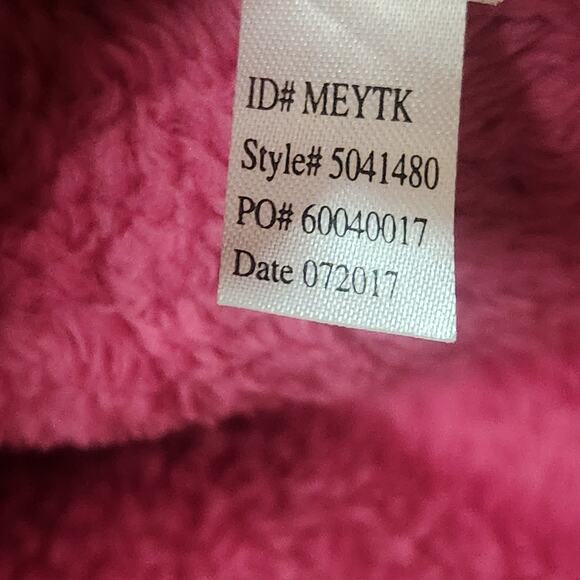 Kate Spade Size S/XS Plush Robe Short Wrap Pink Pockets Fleece Super Soft - Picture 10 of 14